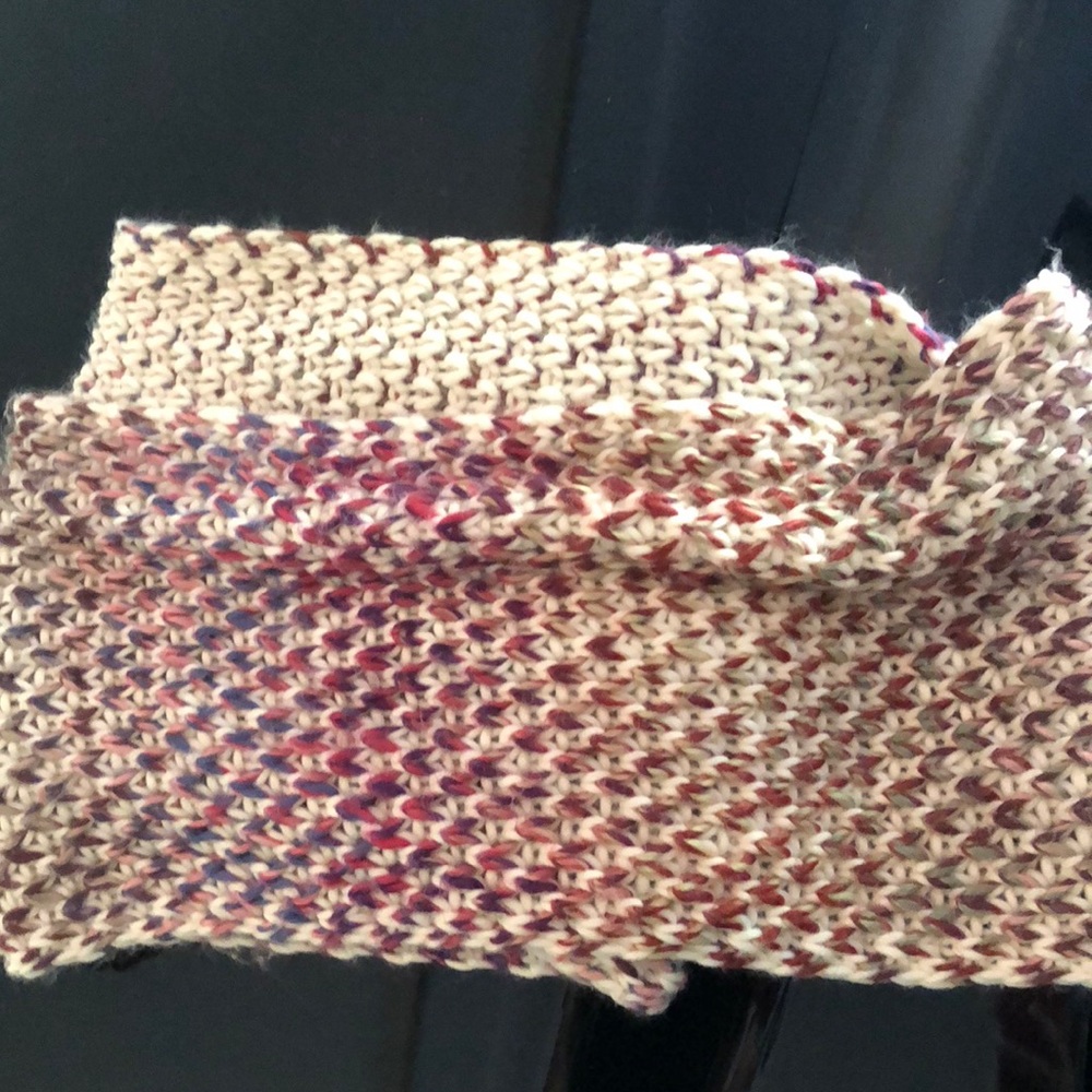 Ombré colored infinity scarf